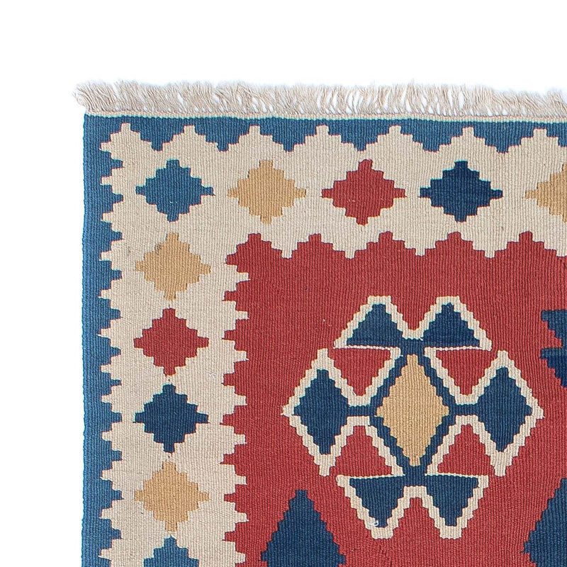 Dywan Kelim - Orientalny - 180 x 120 cm - ciemna czerwień