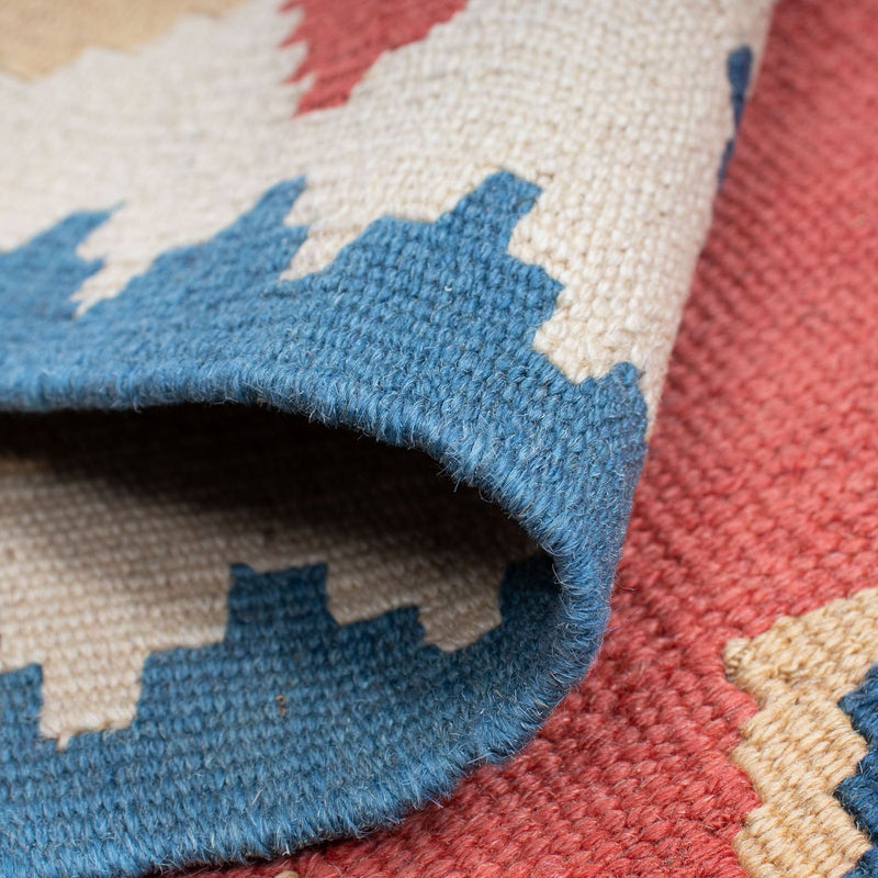 Dywan Kelim - Orientalny - 180 x 120 cm - ciemna czerwień