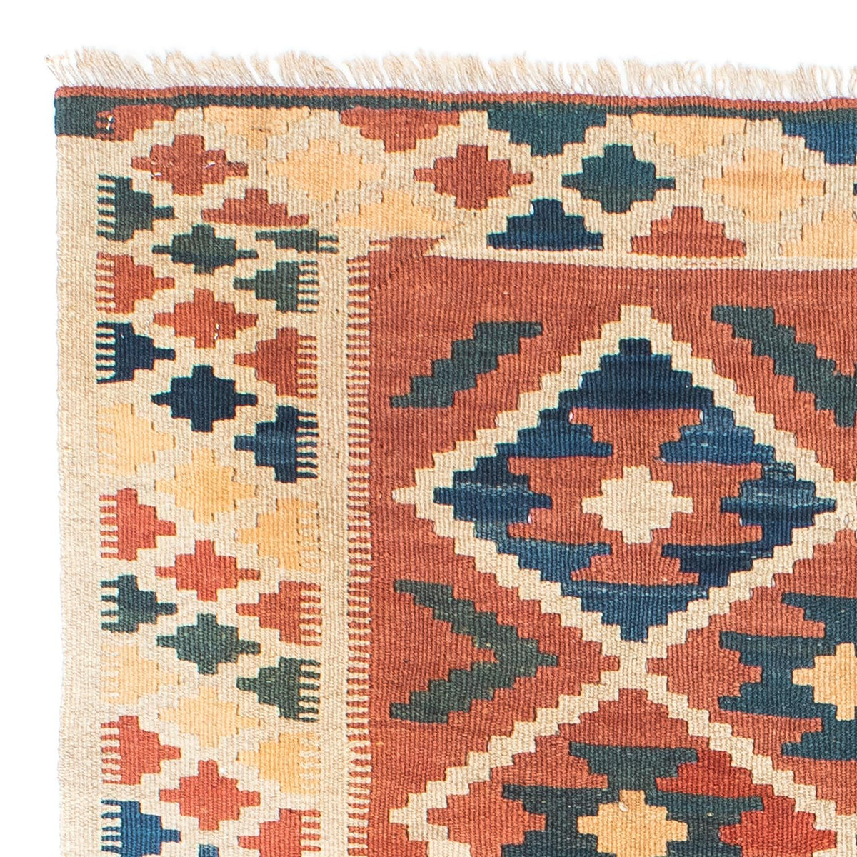 Dywan Kelim - Orientalny - 148 x 106 cm - brązowy