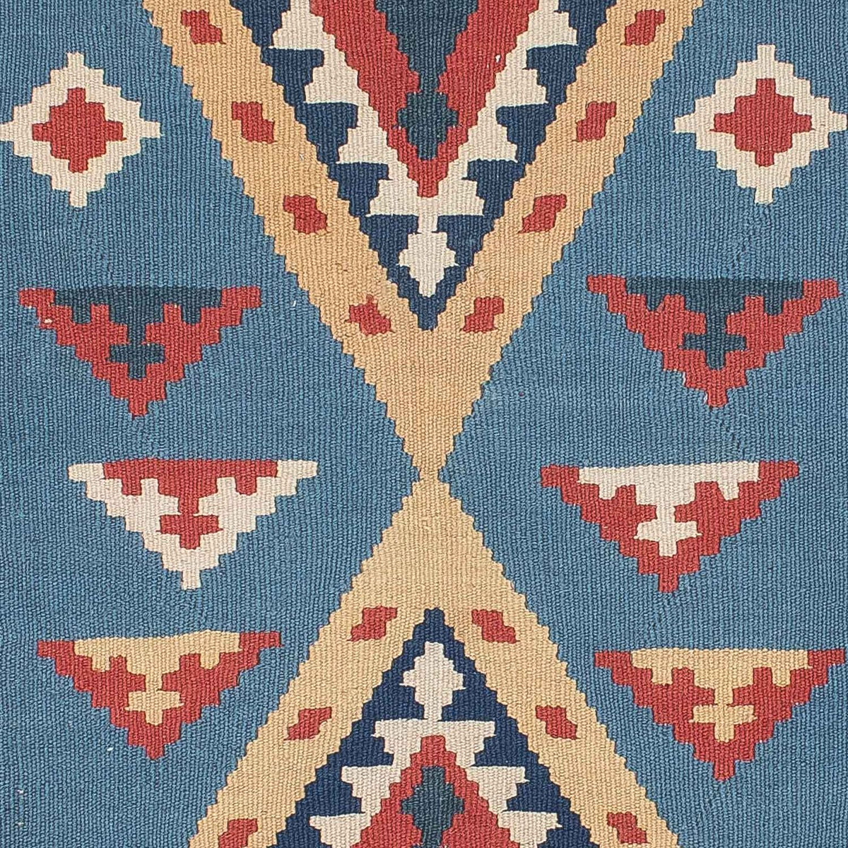 Dywan Kelim - Orientalny - 183 x 121 cm - niebieski