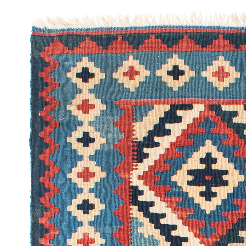 Dywan Kelim - Orientalny - 160 x 103 cm - niebieski