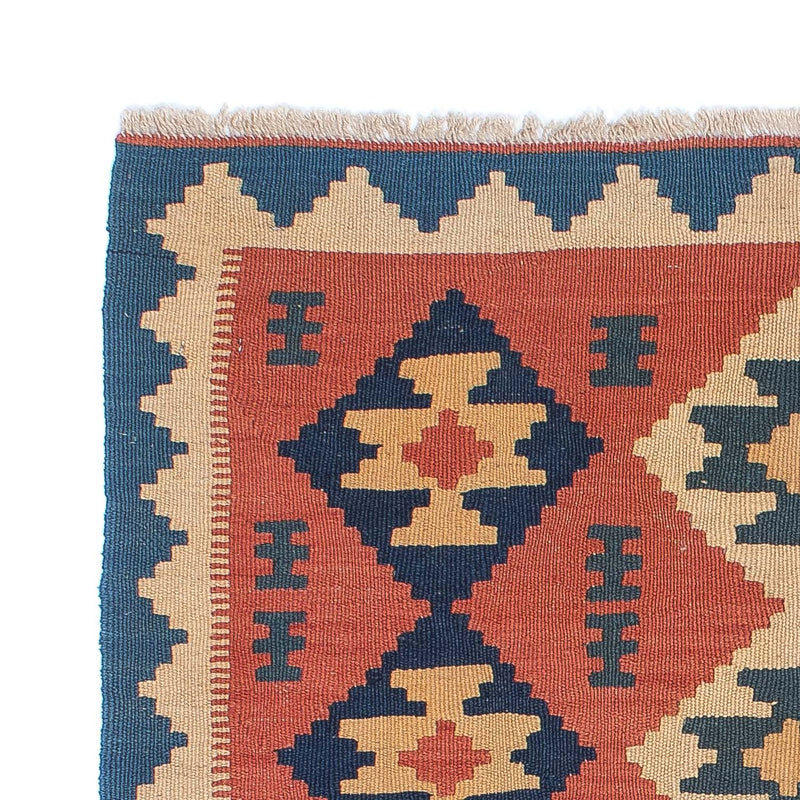 Dywan Kelim - Orientalny - 150 x 108 cm - rdza