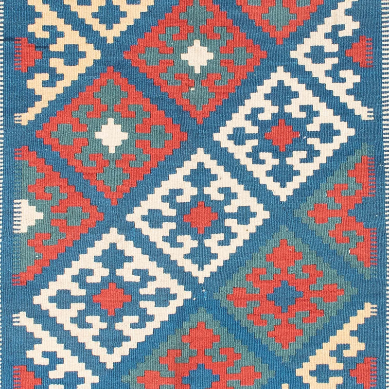 Dywan Kelim - Orientalny - 177 x 122 cm - niebieski