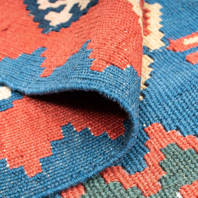 Dywan Kelim - Orientalny - 177 x 116 cm - niebieski