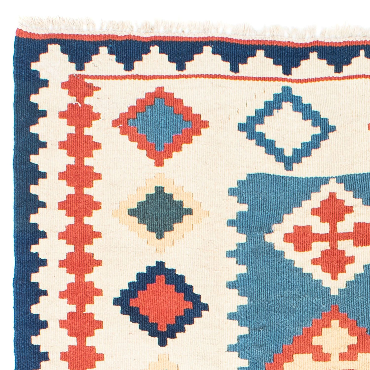 Dywan Kelim - Orientalny - 168 x 122 cm - niebieski