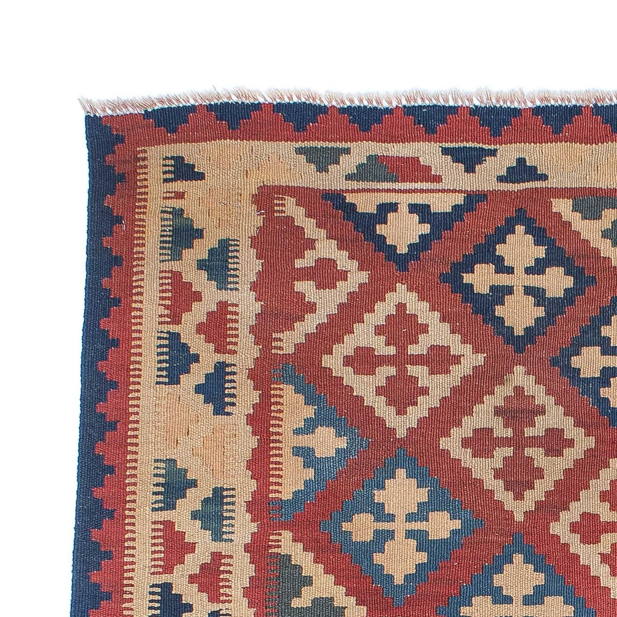 Dywan Kelim - Orientalny - 143 x 117 cm - wielokolorowy