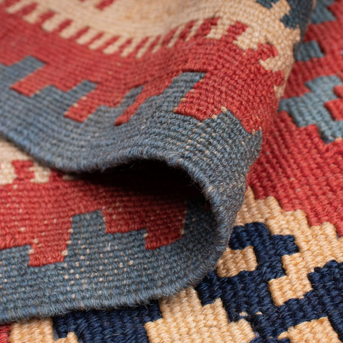 Dywan Kelim - Orientalny - 161 x 96 cm - ciemna czerwień