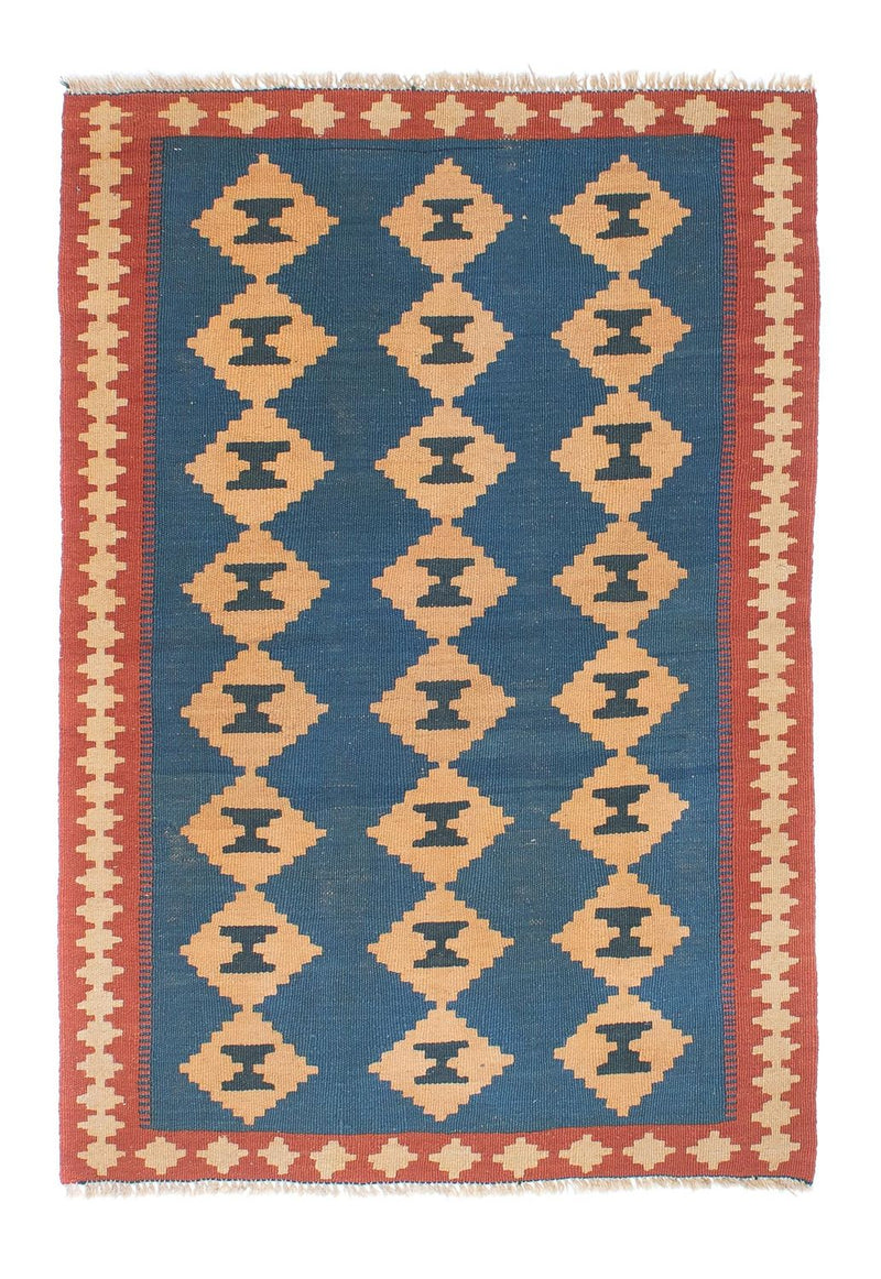 Dywan Kelim - Orientalny - 149 x 98 cm - niebieski