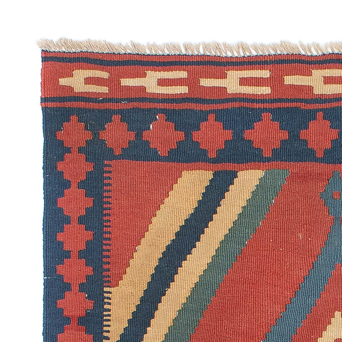 Dywan Kelim - Orientalny - 150 x 97 cm - ciemna czerwień