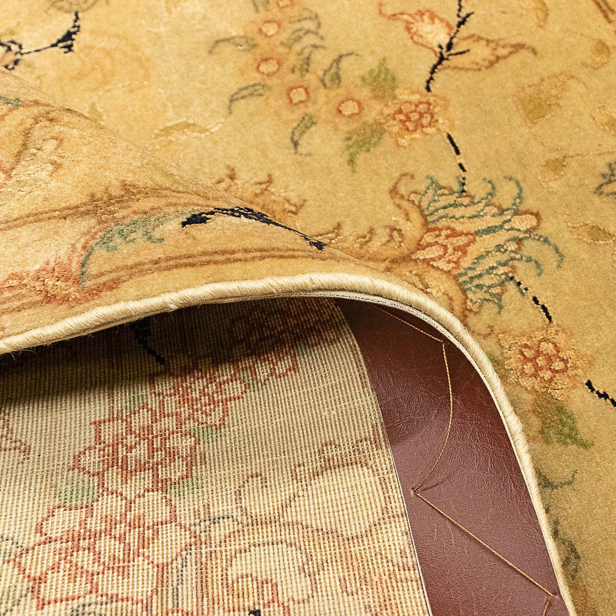 Dywan perski - Tabriz - Królewski - 116 x 83 cm - brązowy