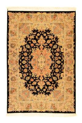 Dywan perski - Tabriz - Królewski - 151 x 103 cm - czarny