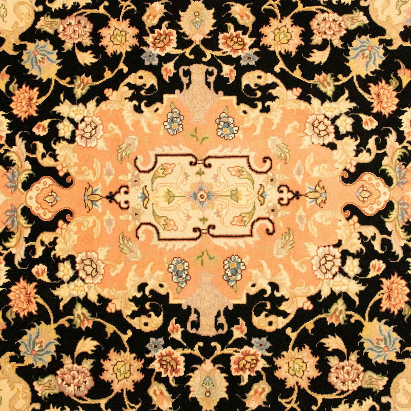 Dywan perski - Tabriz - Królewski - 151 x 103 cm - czarny