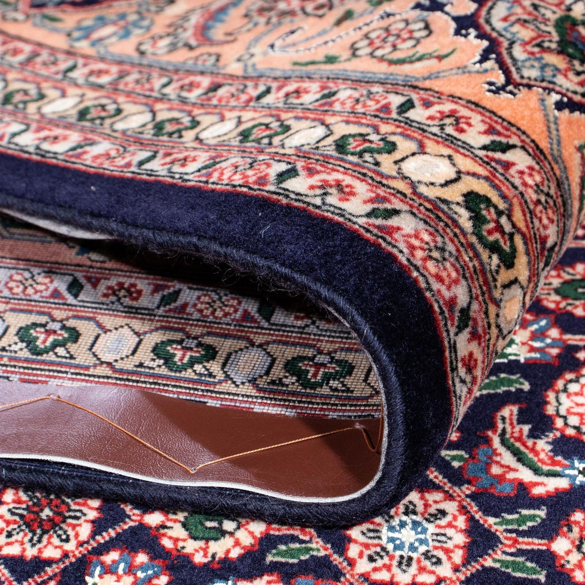 Dywan perski - Tabriz - 298 x 200 cm - ciemnoniebieski