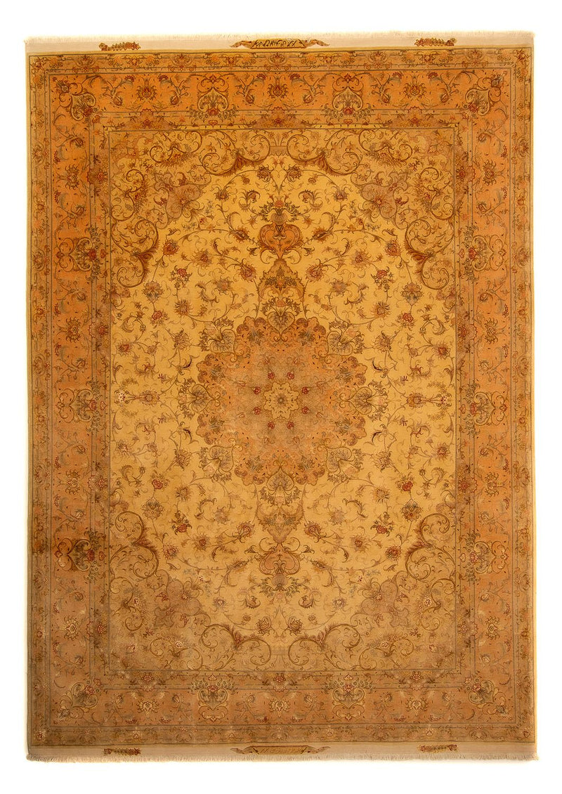 Dywan perski - Tabriz - Królewski - 346 x 258 cm - złoto