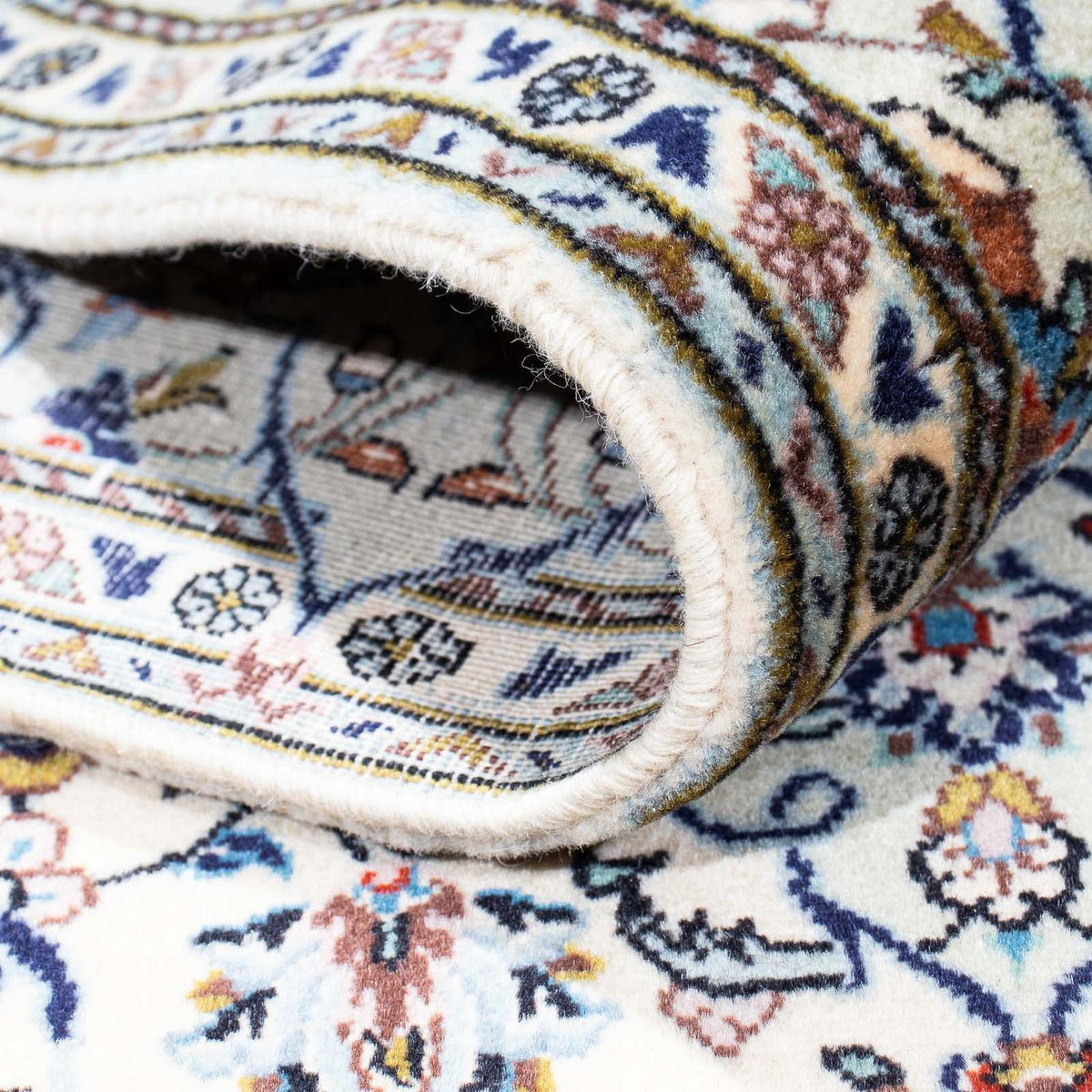 Dywan perski - Keshan - 216 x 136 cm - beżowy