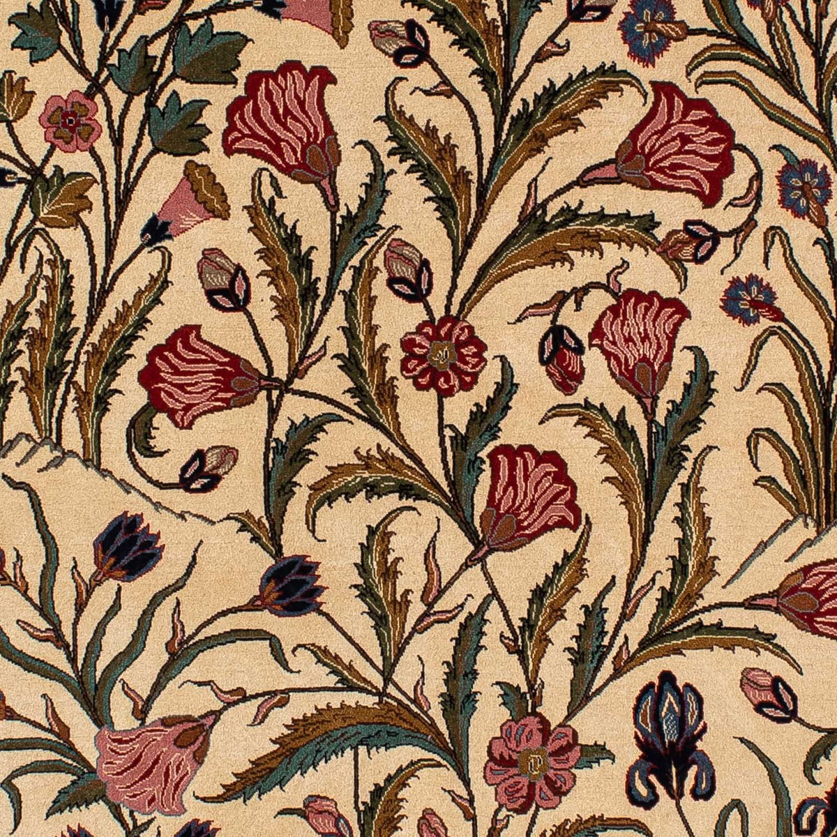 Dywan perski - Ghom - 195 x 122 cm - jasnobrązowy