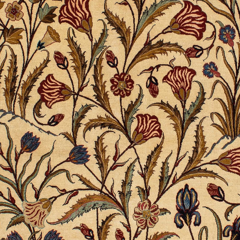 Dywan perski - Ghom - 206 x 142 cm - jasnobrązowy