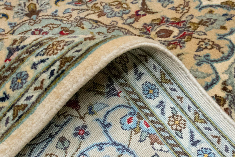 Dywan perski - Keshan - 216 x 142 cm - beżowy