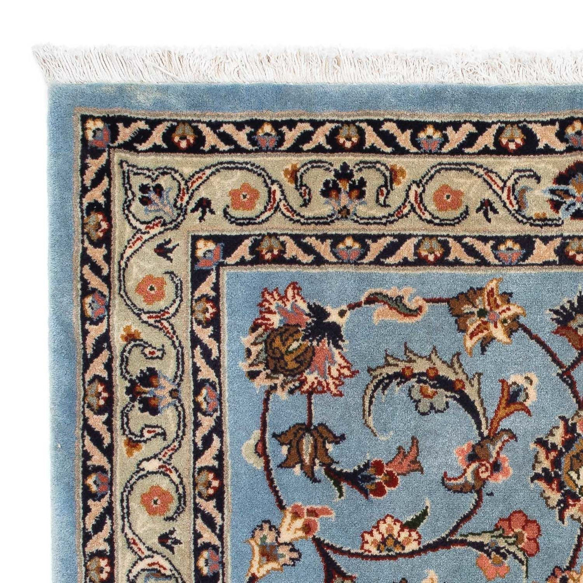 Dywan perski - Klasyczny kwadratowy  - 100 x 98 cm - niebieski