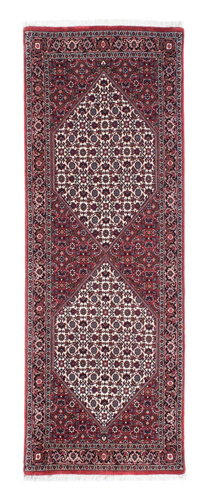 Biegacz Dywan perski - Bijar - 207 x 73 cm - jasna czerwień