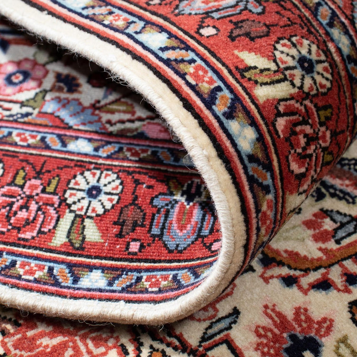 Biegacz Dywan perski - Bijar - 292 x 76 cm - beżowy