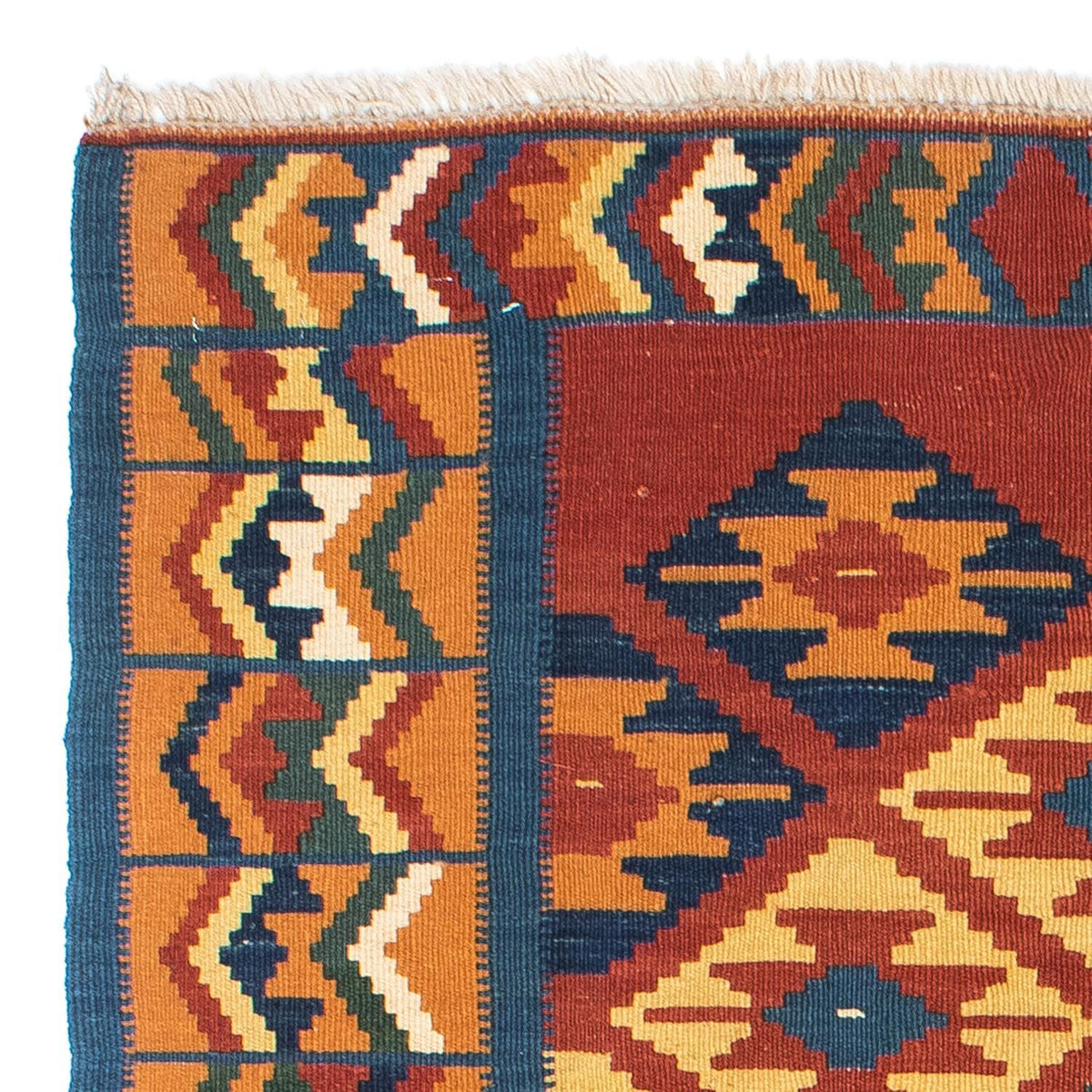 Dywan Kelim - Orientalny - 152 x 98 cm - rdza