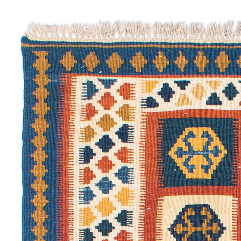 Dywan Kelim - Orientalny - 145 x 100 cm - niebieski