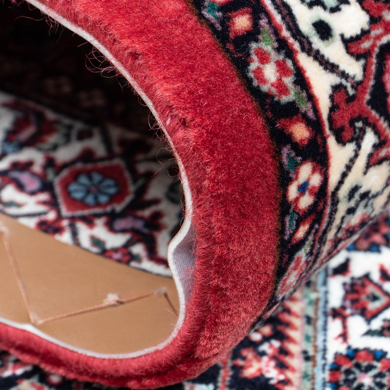 Biegacz Dywan perski - Bijar - 415 x 82 cm - ciemna czerwień