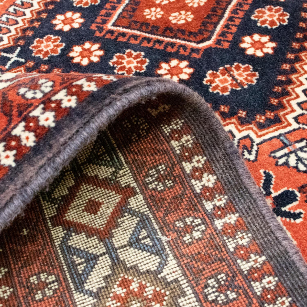 Perski dywan - Nomadyczny - 225 x 150 cm - czerwony