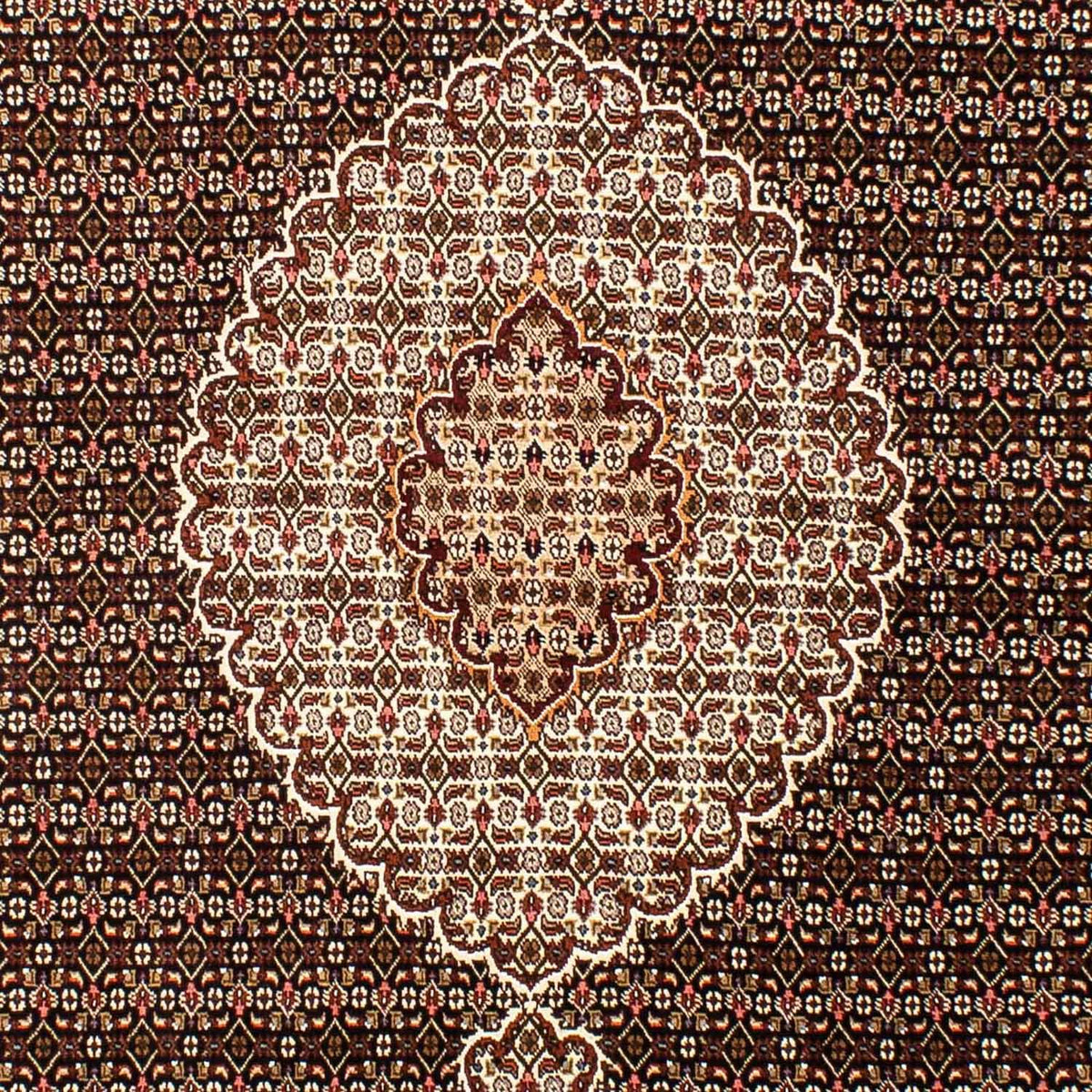 Dywan perski - Tabriz - 254 x 200 cm - ciemnoniebieski