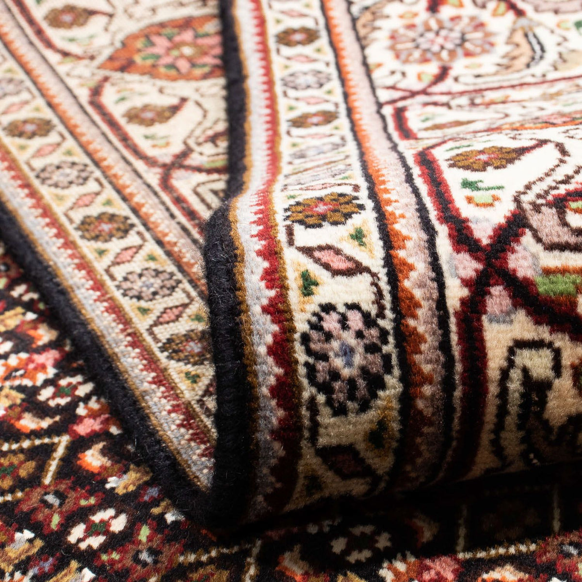 Dywan perski - Tabriz - 254 x 200 cm - ciemnoniebieski