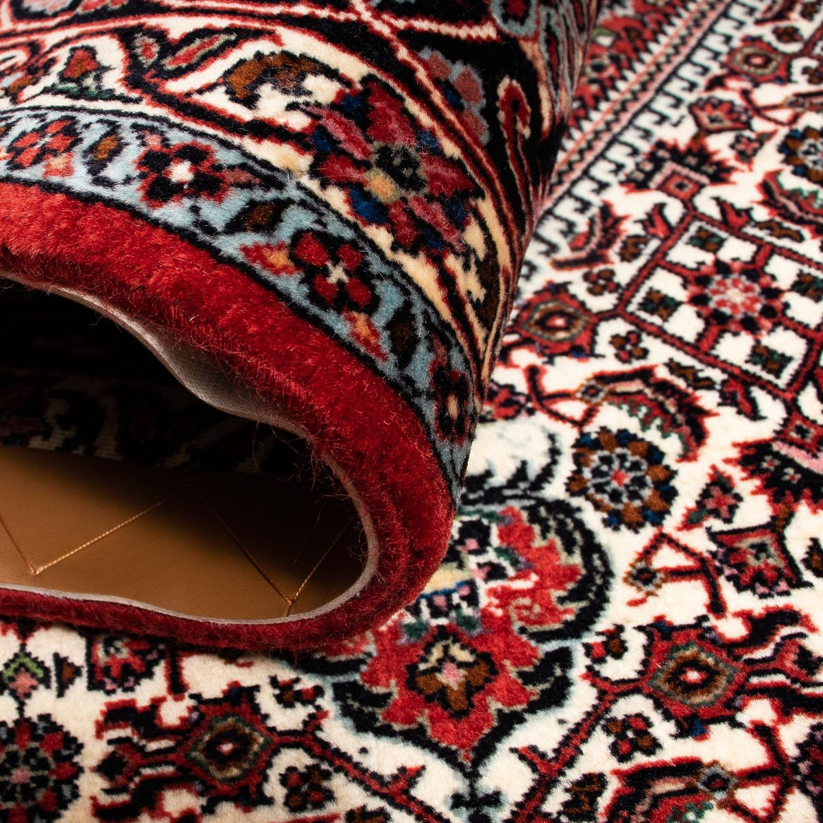 Dywan perski - Bijar - 267 x 201 cm - ciemna czerwień