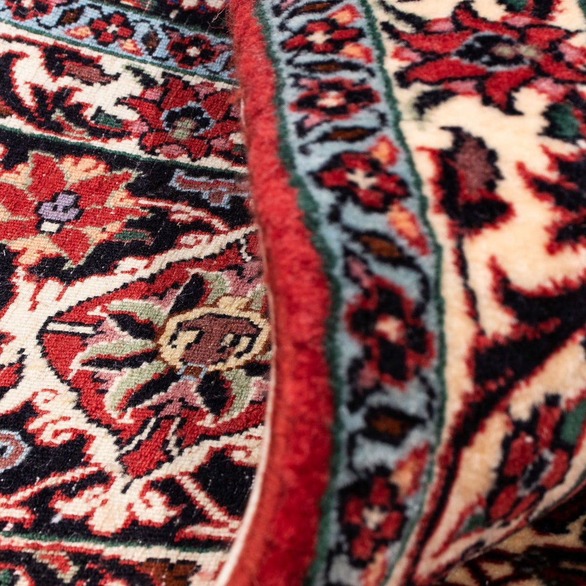 Dywan perski - Bijar - 297 x 250 cm - ciemna czerwień