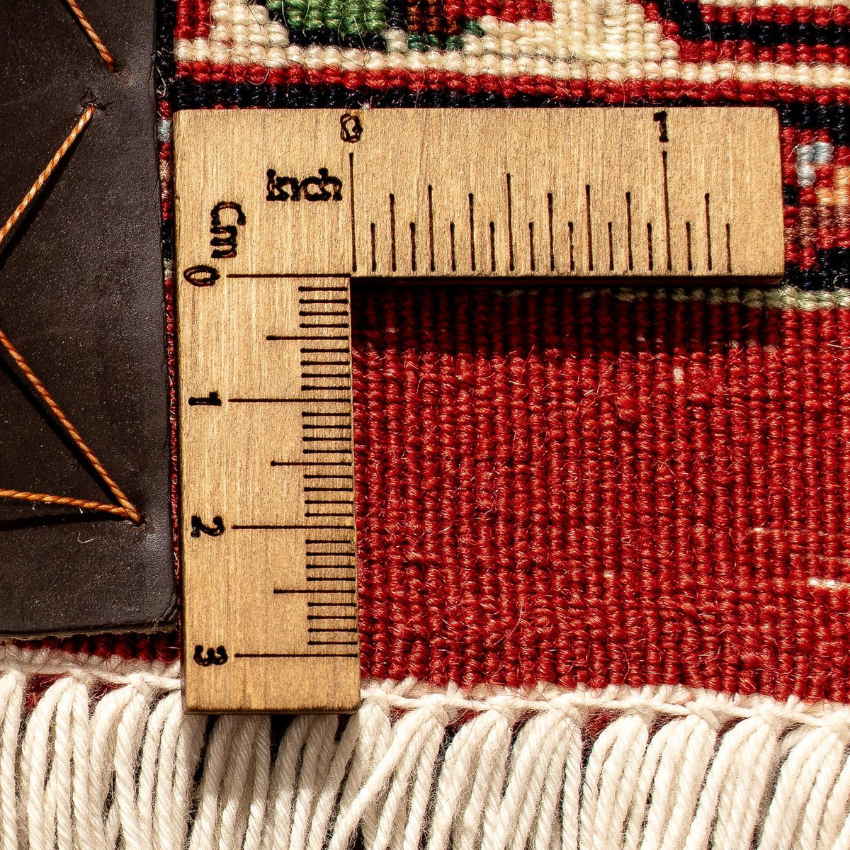 Biegacz Dywan perski - Bijar - 277 x 80 cm - ciemna czerwień