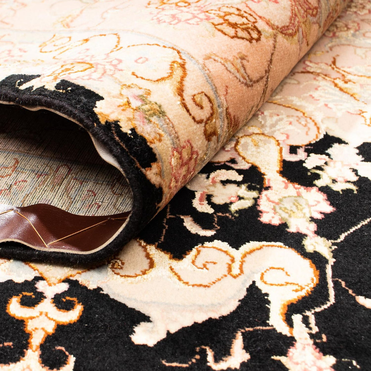 Dywan perski - Tabriz - Królewski - 298 x 202 cm - jasnobrązowy