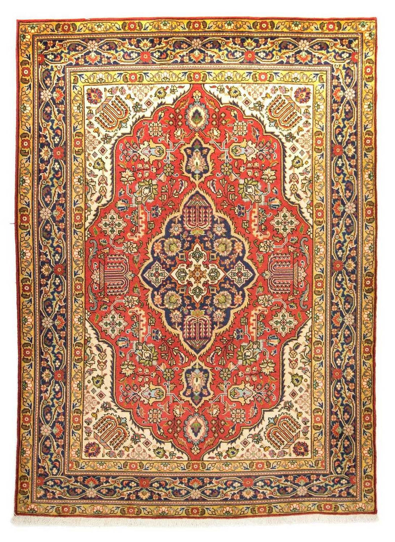 Dywan perski - Tabriz - Królewski - 217 x 152 cm - czerwony