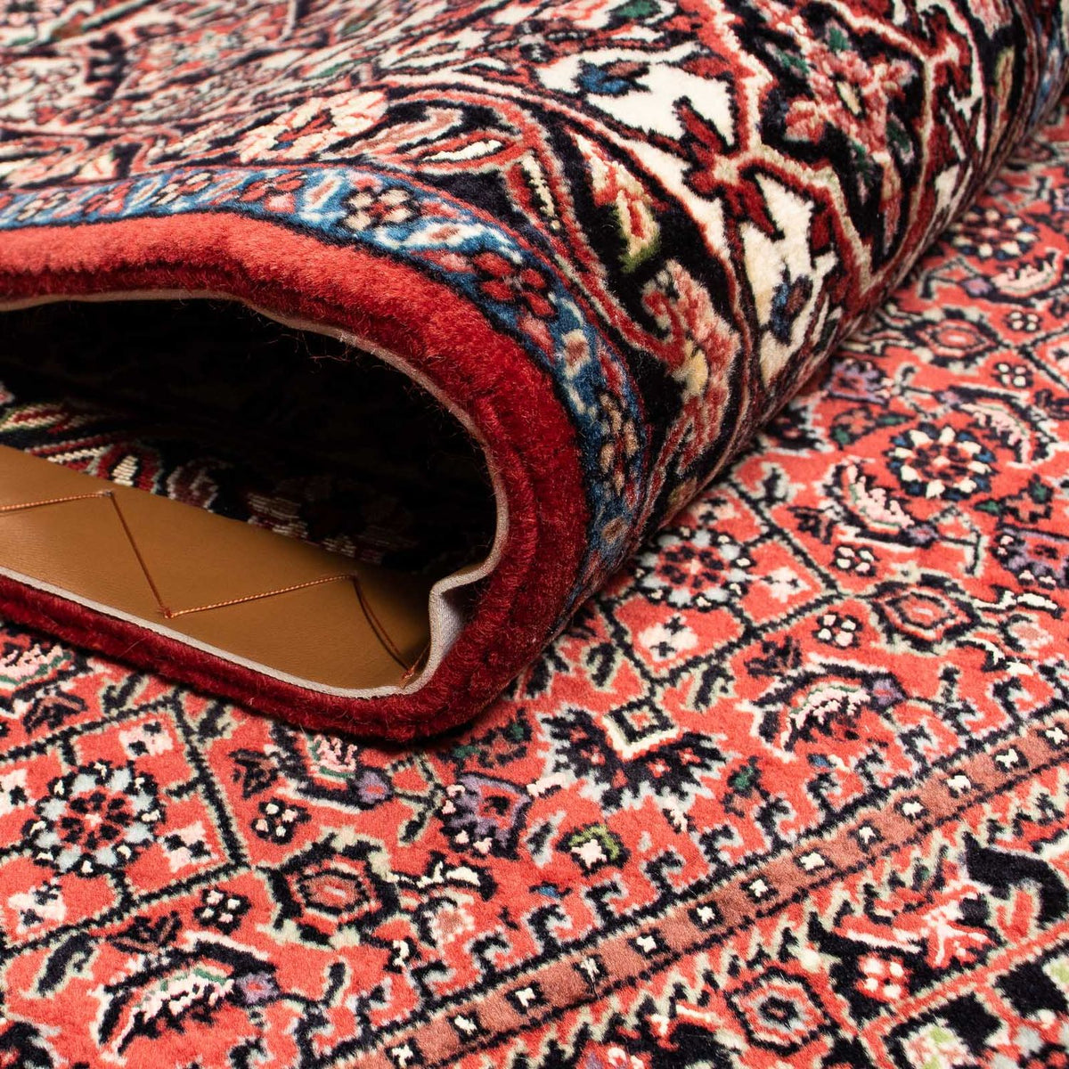 Dywan perski - Bijar - 259 x 201 cm - ciemna czerwień