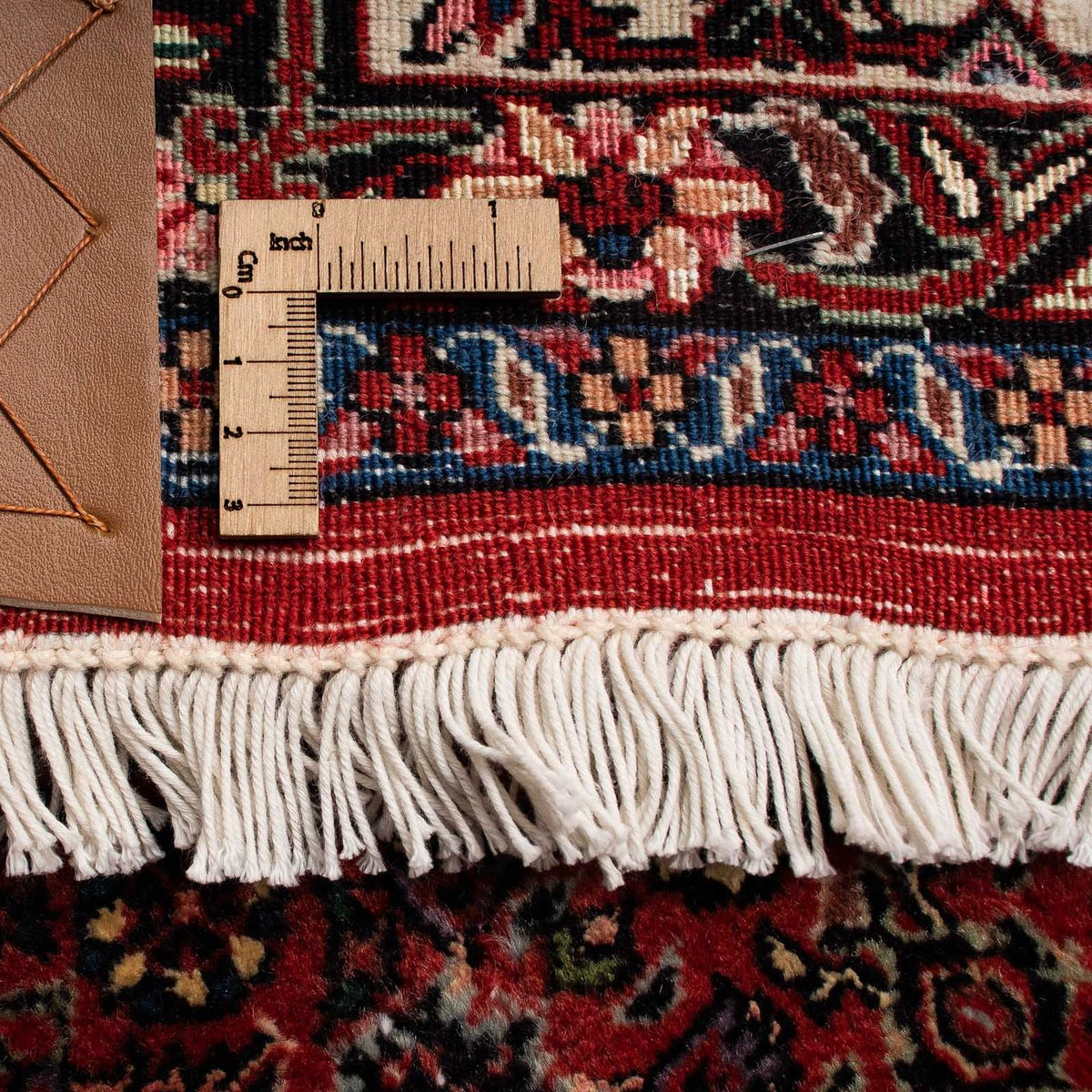 Dywan perski - Bijar - 259 x 201 cm - ciemna czerwień