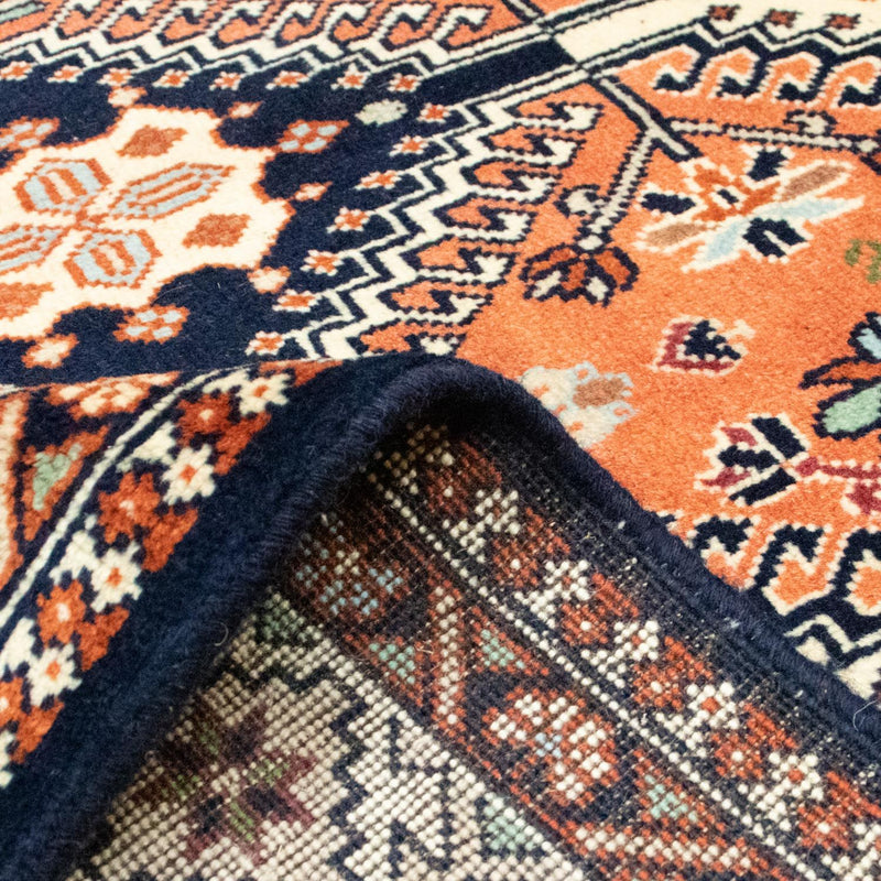 Perski dywan - Nomadyczny - 226 x 155 cm - łososiowy