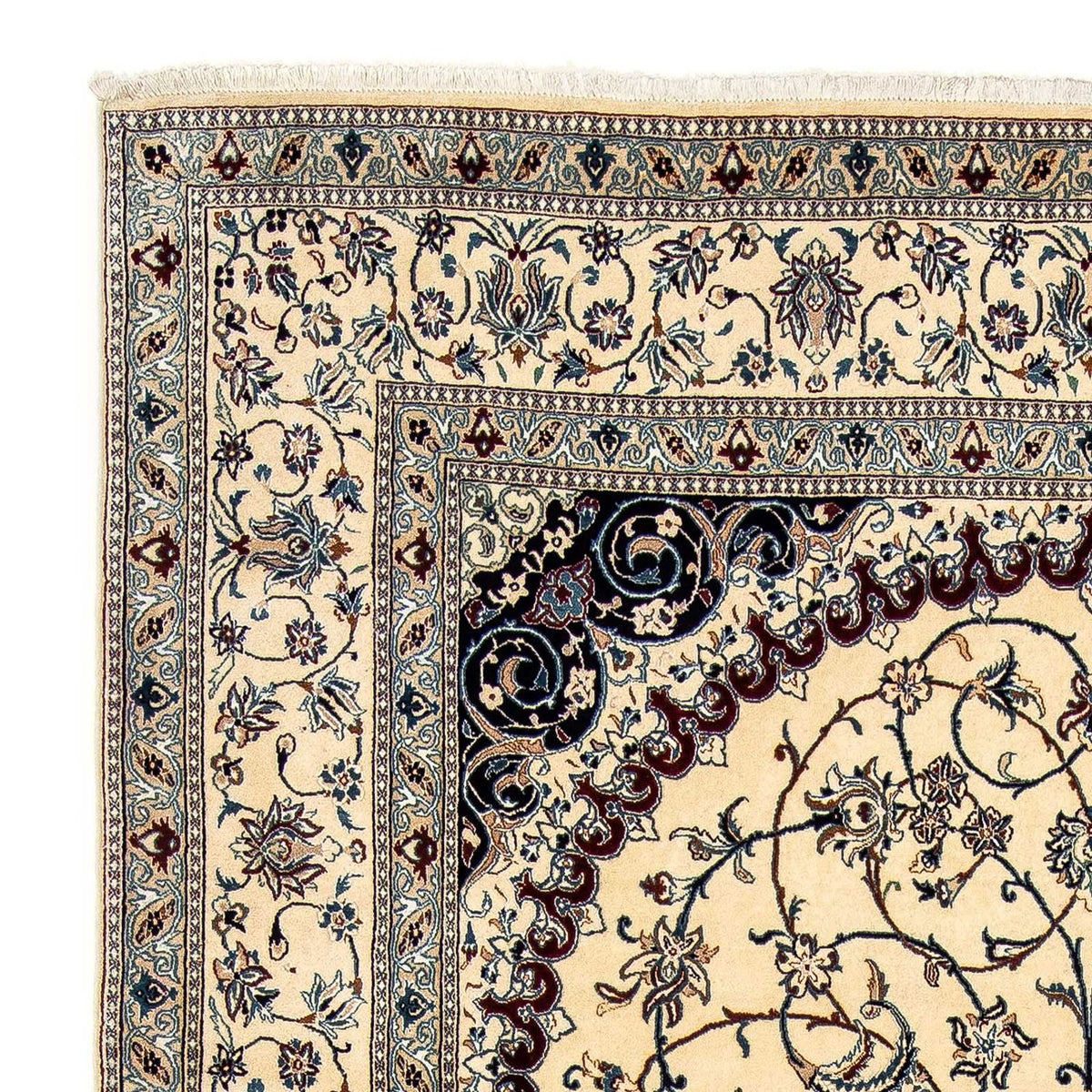 Dywan perski - Nain - Premium - 303 x 199 cm - beżowy