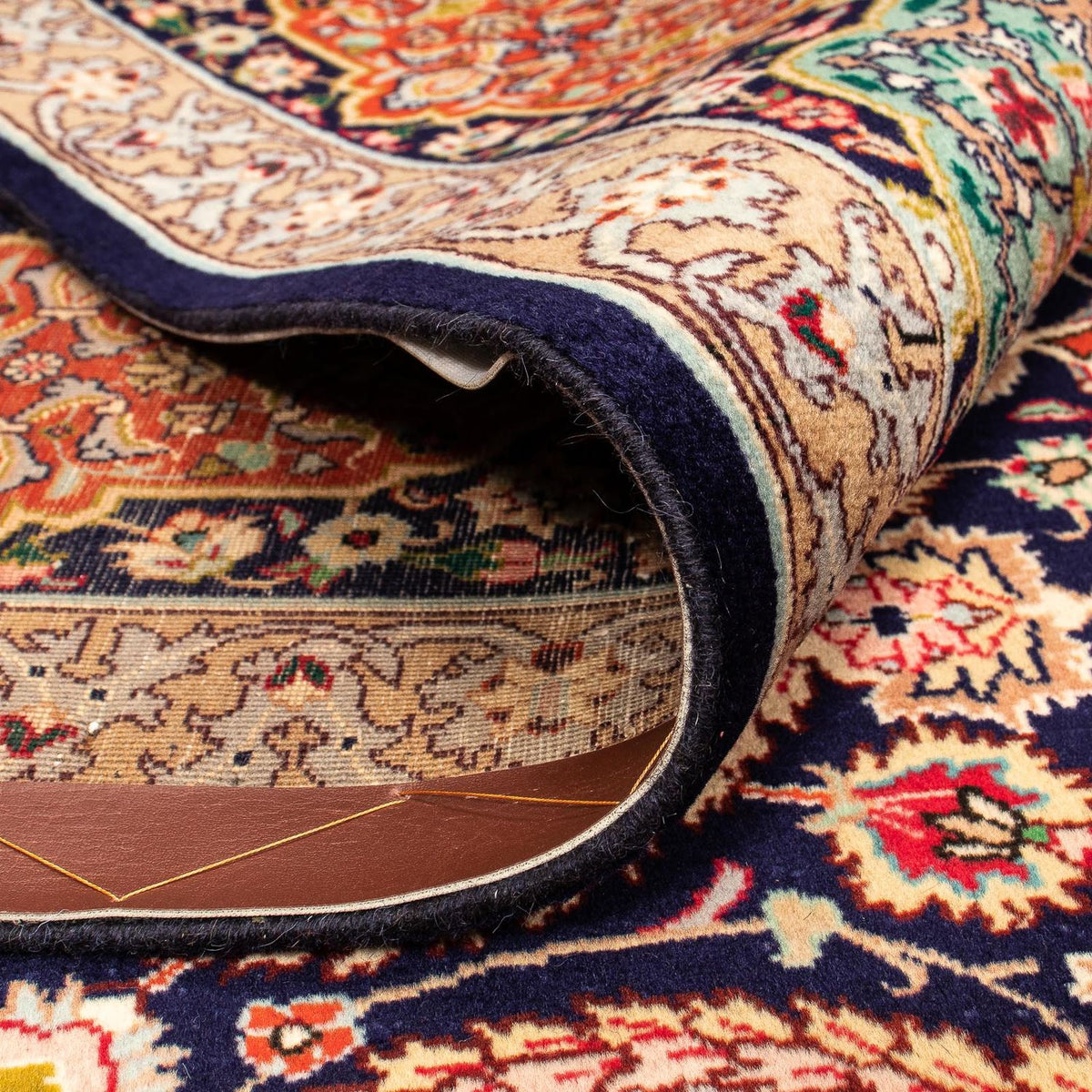 Dywan perski - Tabriz - 390 x 296 cm - jasnobrązowy