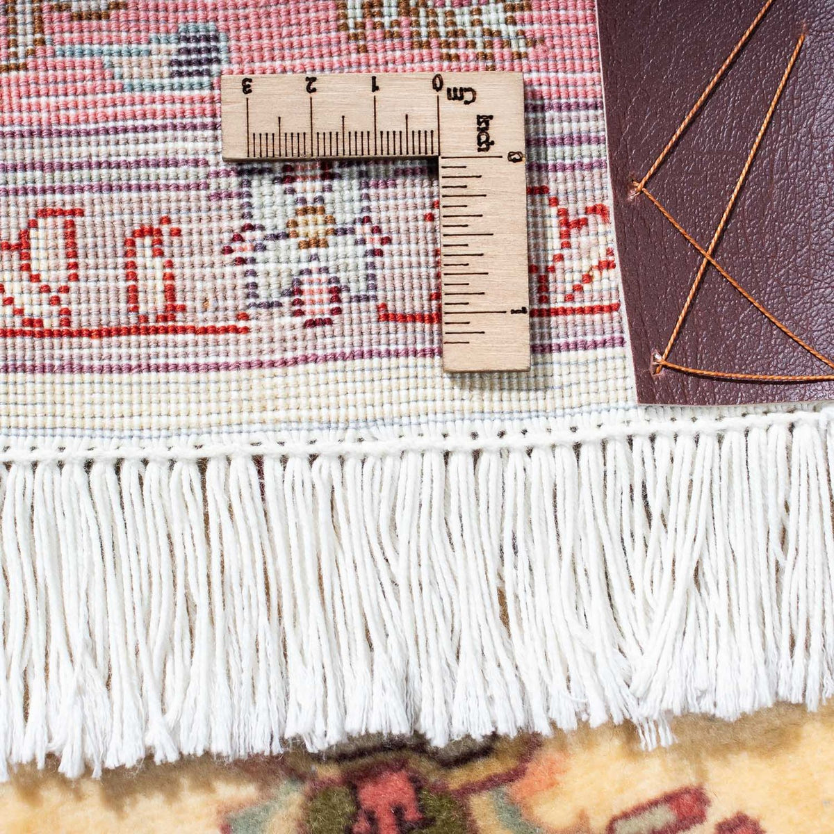 Biegacz Dywan perski - Tabriz - Królewski - 198 x 83 cm - beżowy