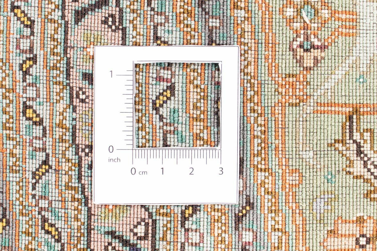 Dywan perski - Tabriz - Królewski okrągły  - 195 x 195 cm - beżowy