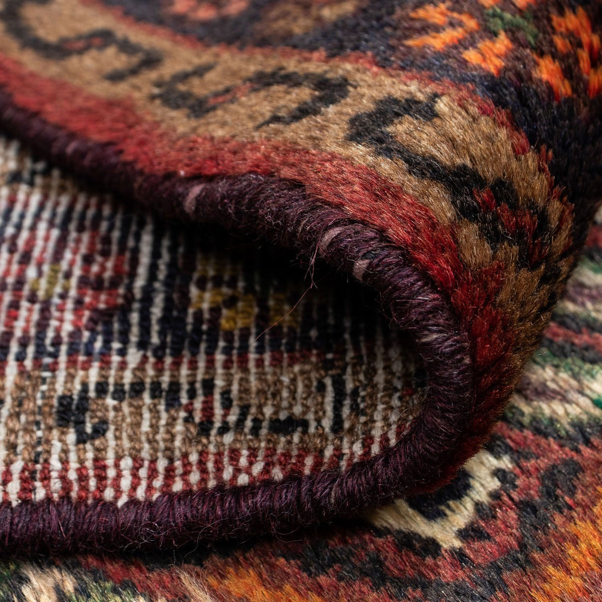 Perski dywan - Nomadyczny - 112 x 76 cm - czerwony