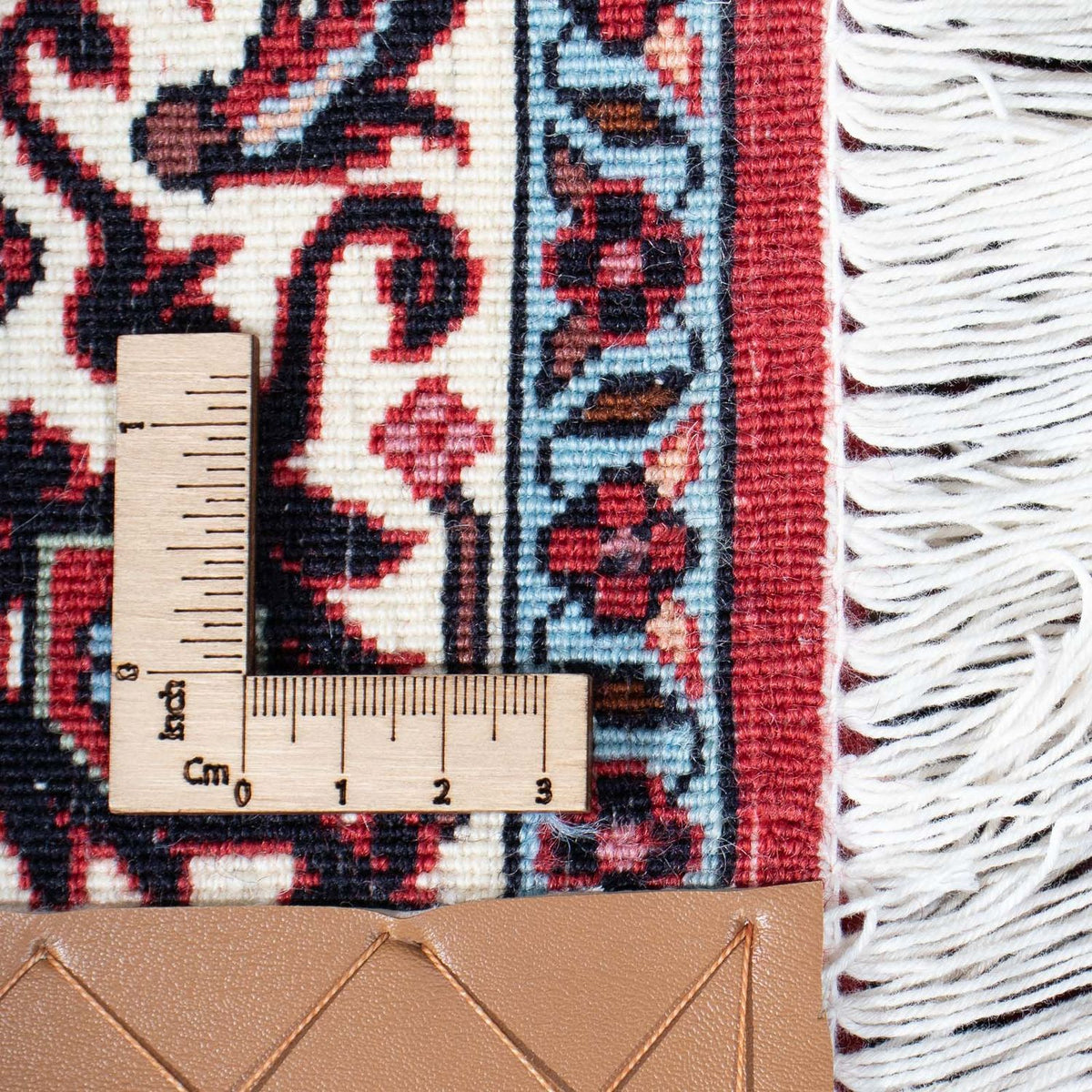 Biegacz Dywan perski - Bijar - 198 x 73 cm - ciemna czerwień