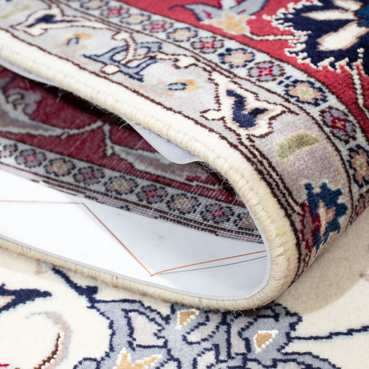 Dywan perski - Tabriz - Królewski - 206 x 154 cm - beżowy