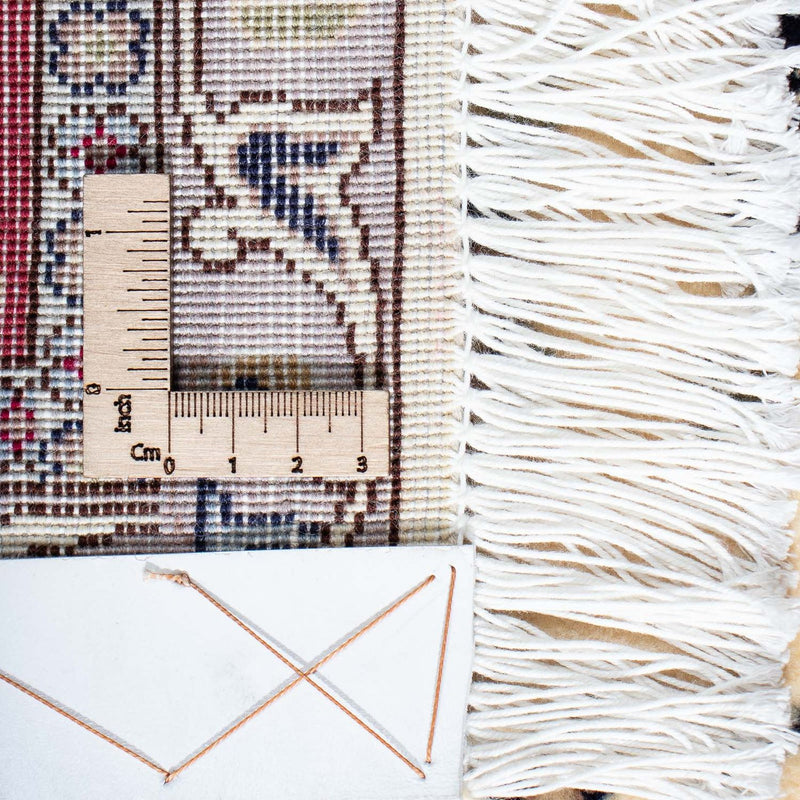 Dywan perski - Tabriz - Królewski - 206 x 154 cm - beżowy