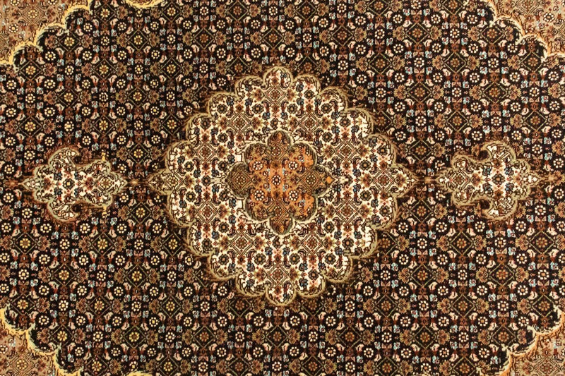 Dywan perski - Tabriz - Królewski - 150 x 105 cm - ciemnoniebieski