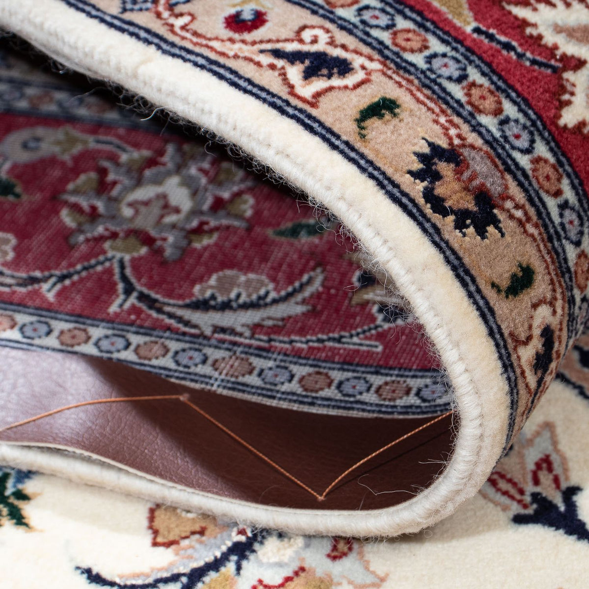 Dywan perski - Tabriz - Królewski - 208 x 152 cm - beżowy