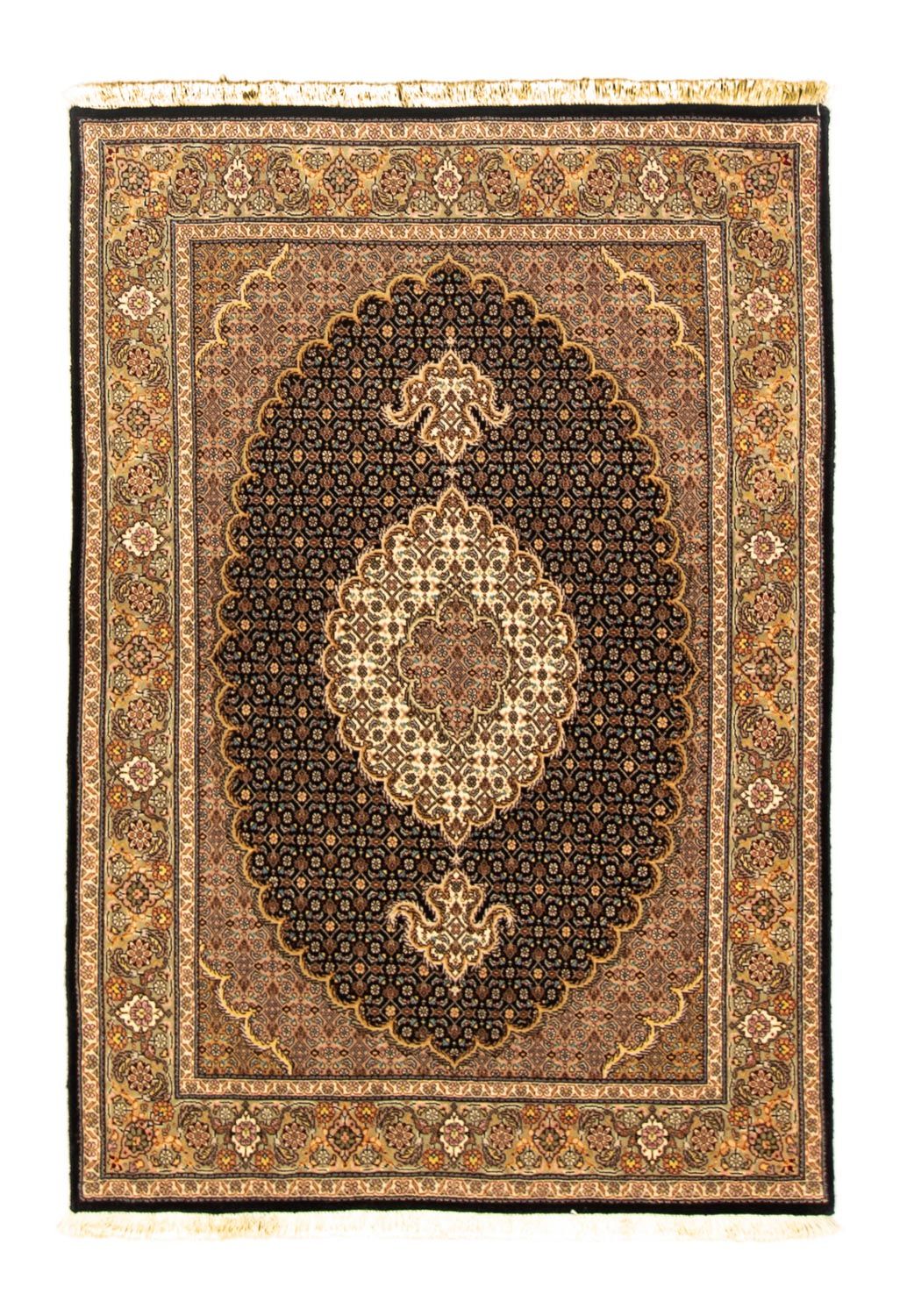 Dywan perski - Tabriz - 145 x 104 cm - czarny